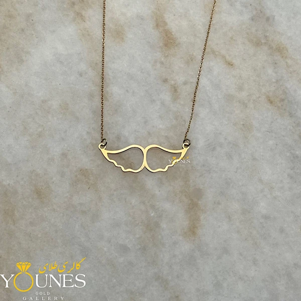 گردنبند بال فرشته طلا لیزری